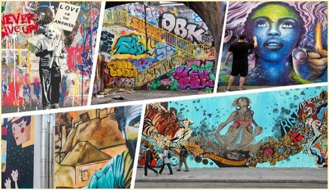 Diane Keaton Plays Tourist While Snapping Photos of Graffiti Murals During a Stroll in NYC
