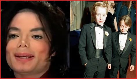 Michael Jackson said he kept the footage of him sleeping in bed with Macaulay and Kieran Culkin