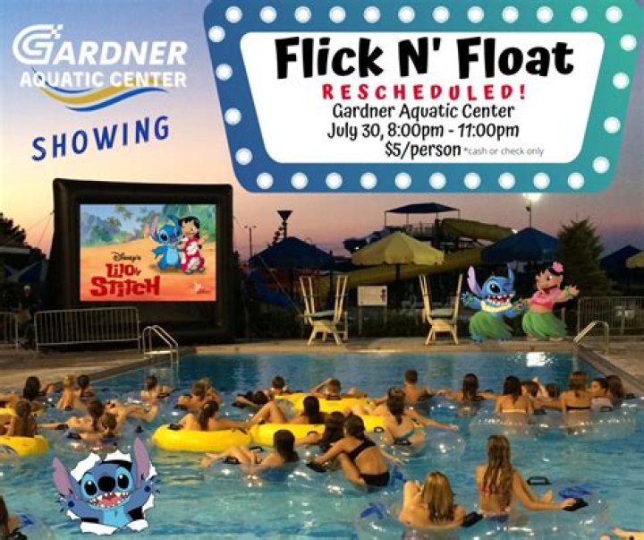 CANCELED 🎥 Flick 'n Float Movie in the Park at Gardner Aquatic Center | Macaroni KID Overland Park - Olathe