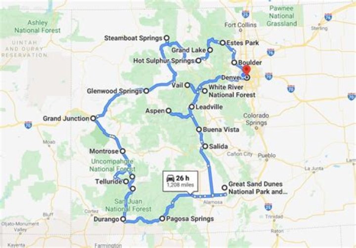 How Many Miles From Oklahoma City To Colorado Springs