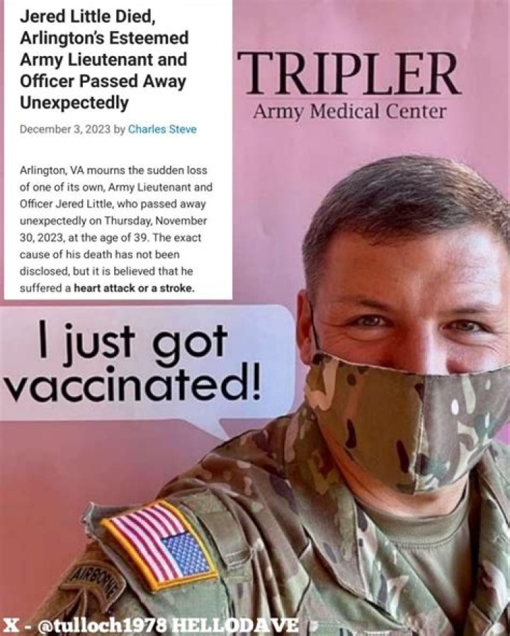 Jered Little died Army Lieutenant and Officer