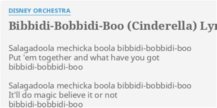 Quotes - Salagadoola mechicka boola bibbidi-bobbidi-boo!