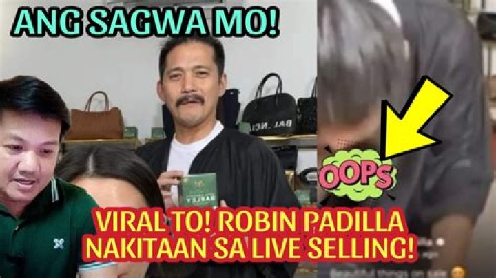 Robin Padilla's Live Selling Video Goes Viral on Twitter, Creating a Buzz!