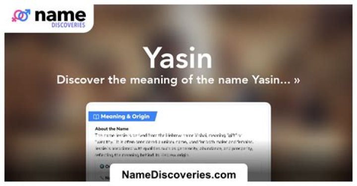 Yasin Meaning in English, Yasin Baby Name Origin Gender Meaning Pronunciation